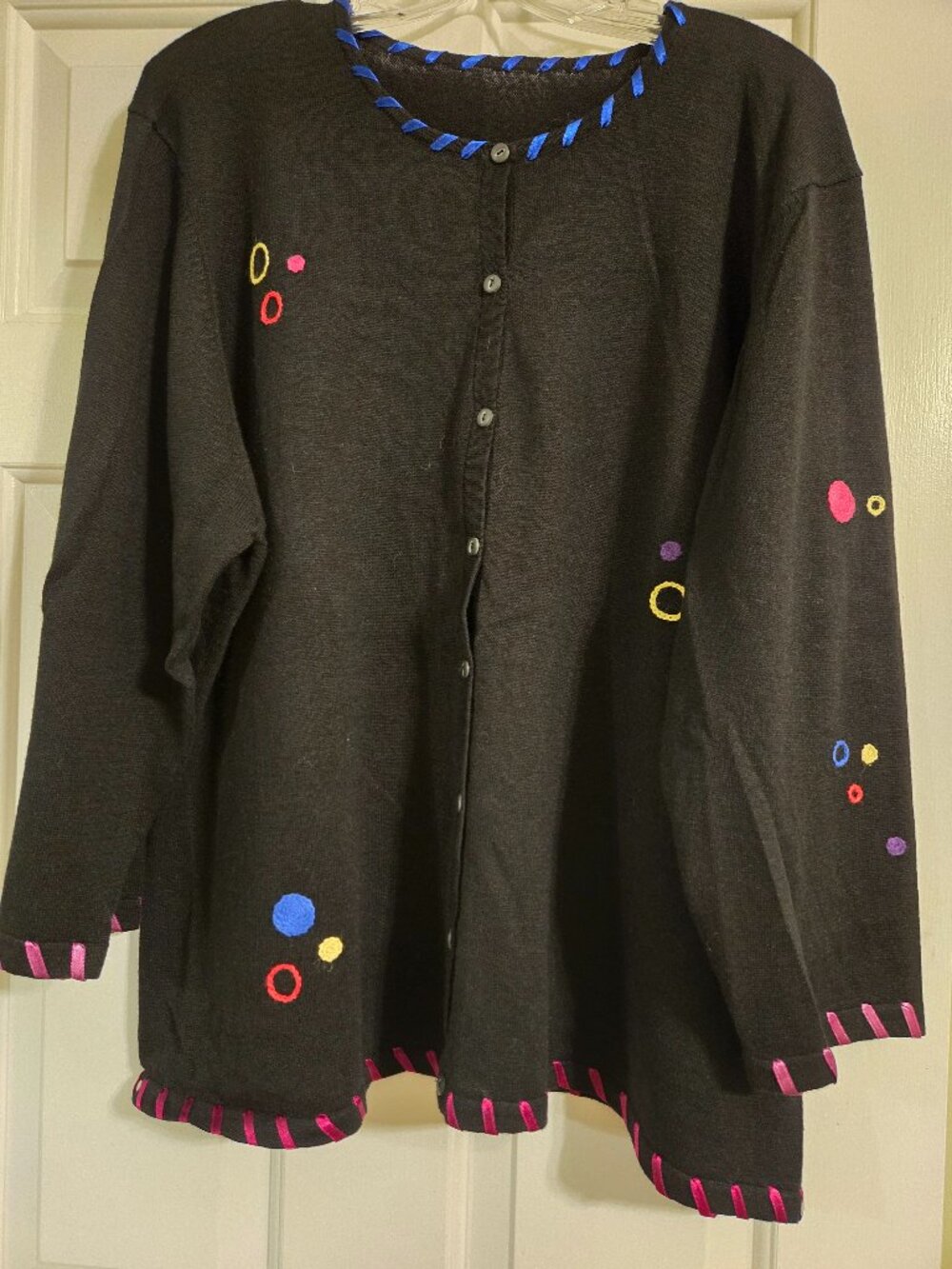 Embroidered cardigan 3x